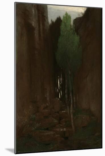 Spring in a Narrow Gorge, 1881-Arnold Bocklin-Mounted Giclee Print