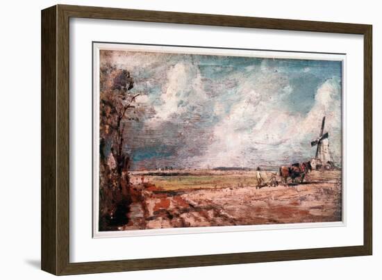 Spring in East Bergholt, England (Painting, 1816)-John Constable-Framed Giclee Print