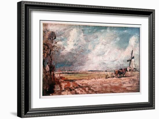 Spring in East Bergholt, England (Painting, 1816)-John Constable-Framed Giclee Print