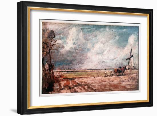 Spring in East Bergholt, England (Painting, 1816)-John Constable-Framed Giclee Print