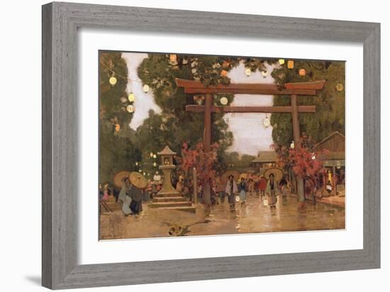 Spring in Japan-Sir Alfred East-Framed Giclee Print