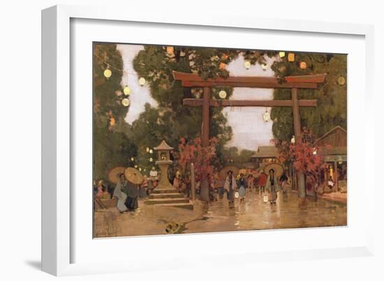 Spring in Japan-Sir Alfred East-Framed Giclee Print