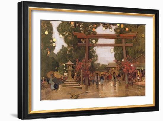 Spring in Japan-Sir Alfred East-Framed Giclee Print