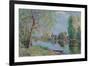 Spring in Moret-sur-Loing; Le printemps a Moret sur Loing, 1891-Alfred Sisley-Framed Giclee Print