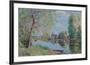 Spring in Moret-sur-Loing; Le printemps a Moret sur Loing, 1891-Alfred Sisley-Framed Giclee Print