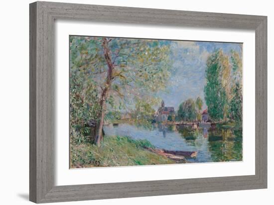 Spring in Moret-sur-Loing; Le printemps a Moret sur Loing, 1891-Alfred Sisley-Framed Giclee Print