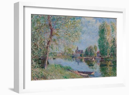 Spring in Moret-sur-Loing; Le printemps a Moret sur Loing, 1891-Alfred Sisley-Framed Giclee Print