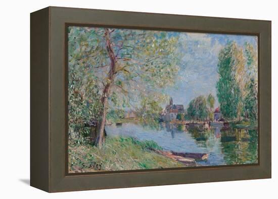 Spring in Moret-sur-Loing; Le printemps a Moret sur Loing, 1891-Alfred Sisley-Framed Premier Image Canvas