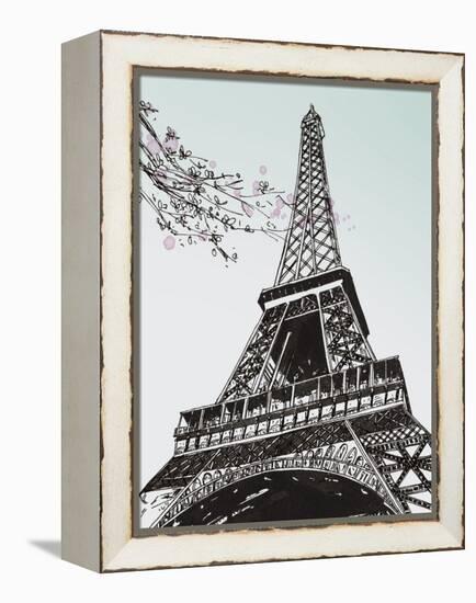 Spring in Paris II-Melissa Wang-Framed Stretched Canvas