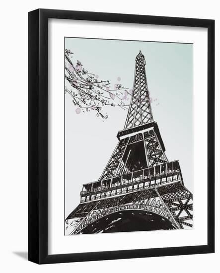 Spring in Paris II-Melissa Wang-Framed Art Print