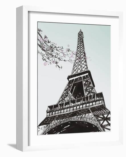 Spring in Paris II-Melissa Wang-Framed Art Print