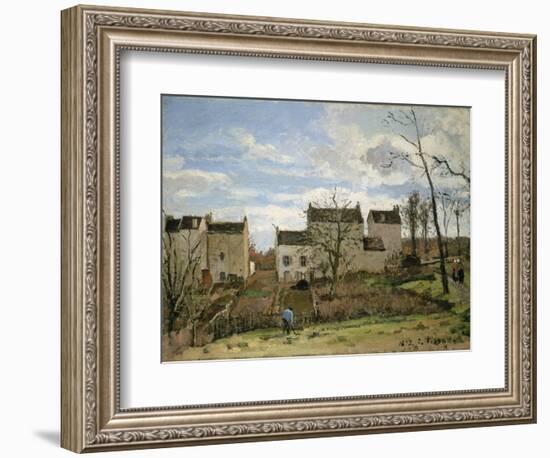 Spring in Pontoise, 1872-Camille Pissarro-Framed Giclee Print