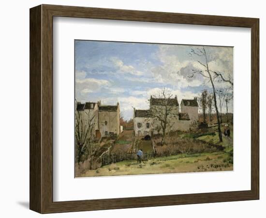 Spring in Pontoise, 1872-Camille Pissarro-Framed Giclee Print