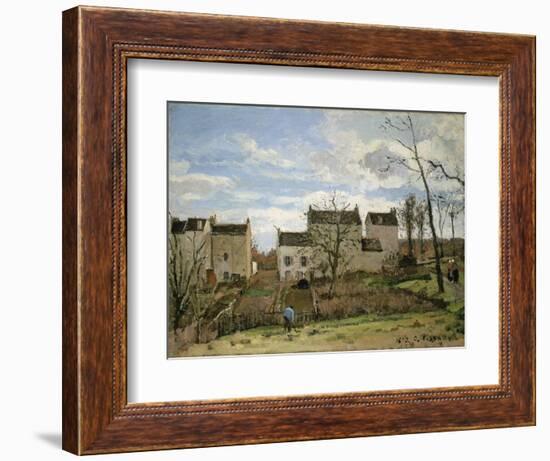 Spring in Pontoise, 1872-Camille Pissarro-Framed Giclee Print