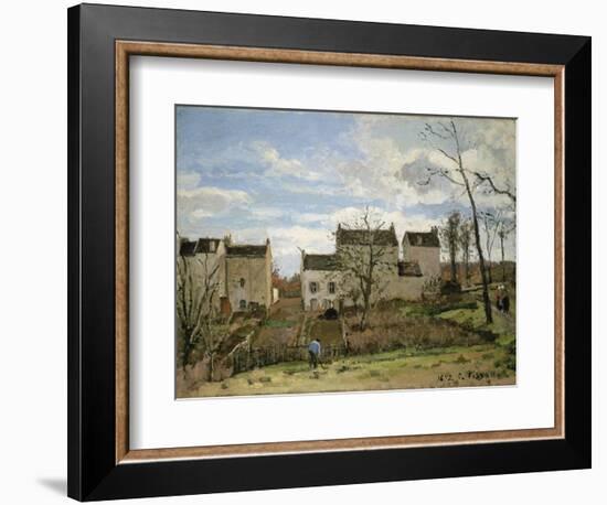 Spring in Pontoise, 1872-Camille Pissarro-Framed Giclee Print