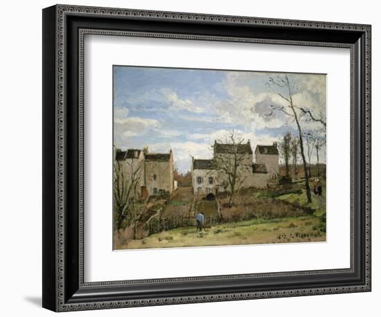 Spring in Pontoise, 1872-Camille Pissarro-Framed Giclee Print