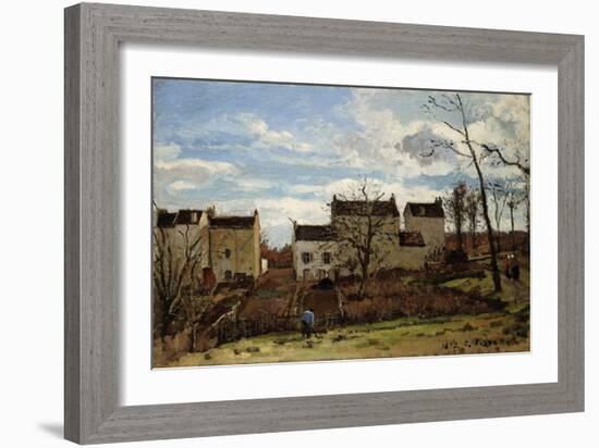 Spring in Pontoise; Printemps a Pontoise, 1872-Camille Pissarro-Framed Giclee Print