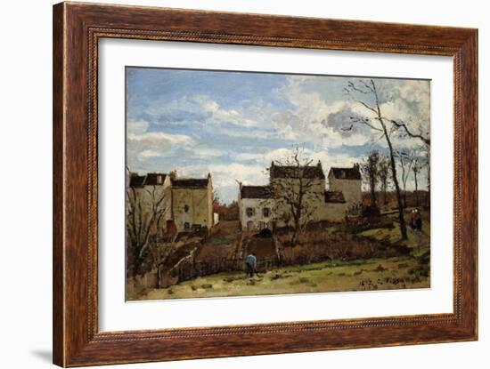 Spring in Pontoise; Printemps a Pontoise, 1872-Camille Pissarro-Framed Giclee Print