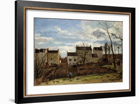 Spring in Pontoise; Printemps a Pontoise, 1872-Camille Pissarro-Framed Giclee Print