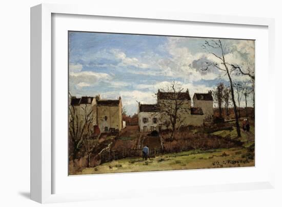 Spring in Pontoise; Printemps a Pontoise, 1872-Camille Pissarro-Framed Giclee Print