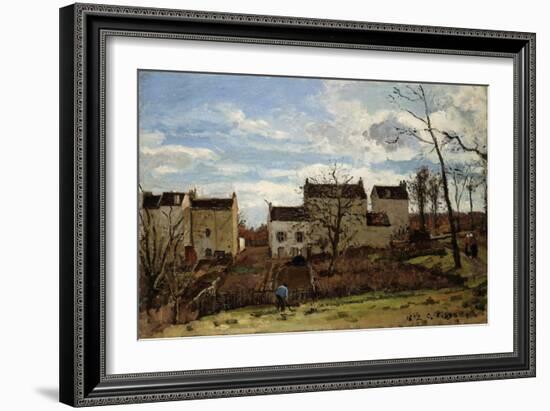 Spring in Pontoise; Printemps a Pontoise, 1872-Camille Pissarro-Framed Giclee Print