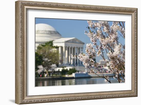 Spring in Washington DC - Cherry Blossom Festival at Jefferson Memorial-Orhan-Framed Photographic Print