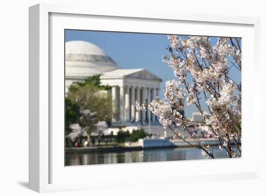 Spring in Washington DC - Cherry Blossom Festival at Jefferson Memorial-Orhan-Framed Photographic Print