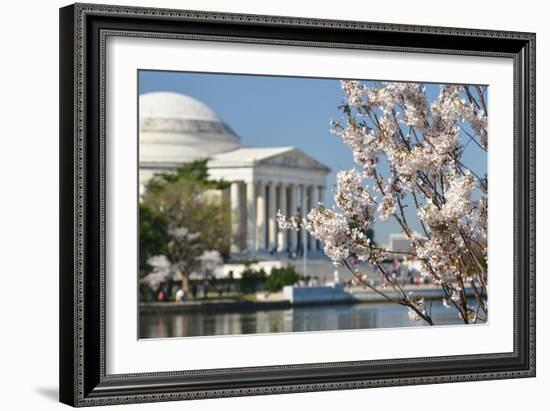 Spring in Washington DC - Cherry Blossom Festival at Jefferson Memorial-Orhan-Framed Photographic Print