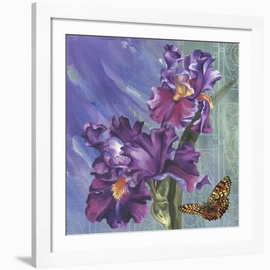 Spring Iris Garden-Bill Jackson-Framed Giclee Print