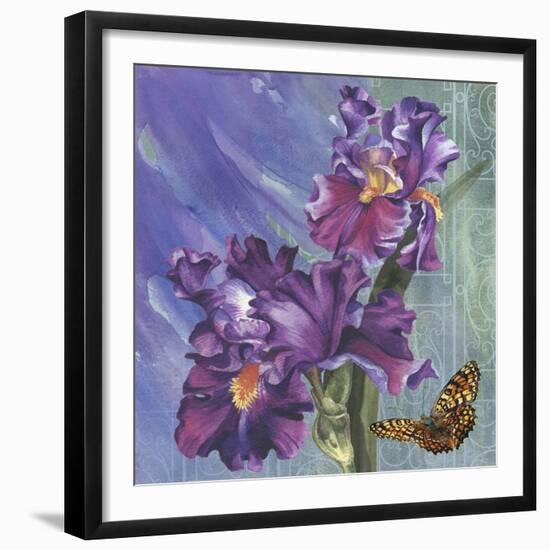 Spring Iris Garden-Bill Jackson-Framed Giclee Print