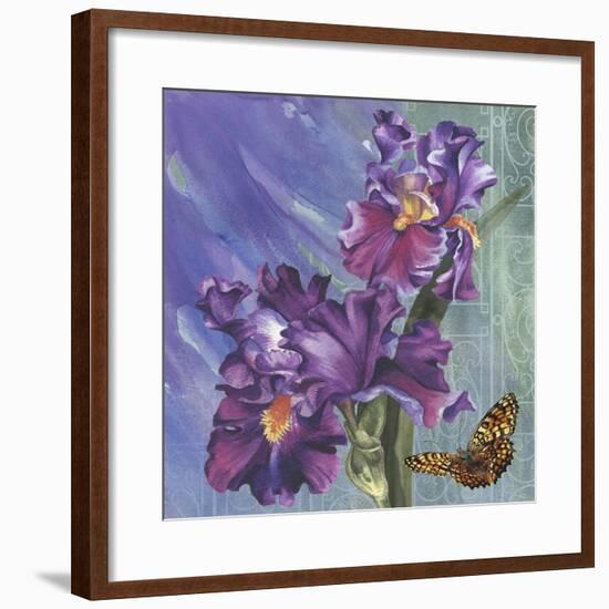 Spring Iris Garden-Bill Jackson-Framed Giclee Print
