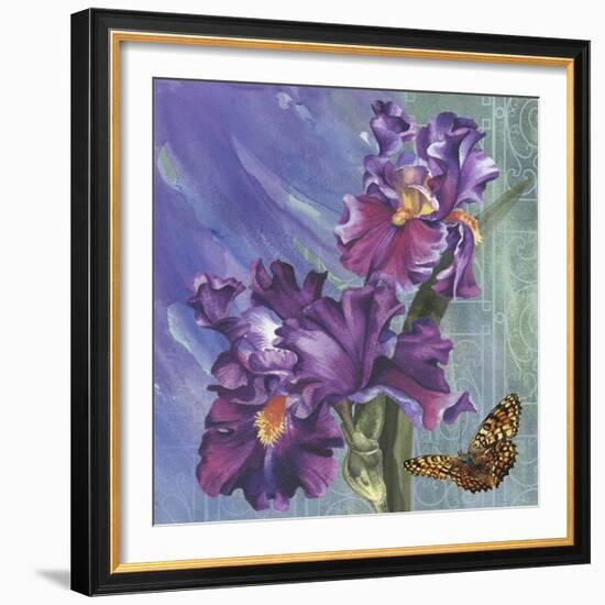 Spring Iris Garden-Bill Jackson-Framed Giclee Print