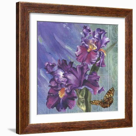 Spring Iris Garden-Bill Jackson-Framed Giclee Print