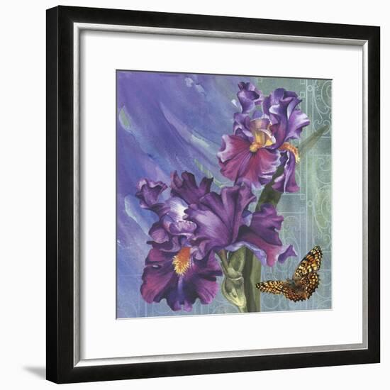 Spring Iris Garden-Bill Jackson-Framed Giclee Print