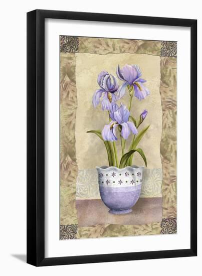 Spring Iris-Abby White-Framed Art Print