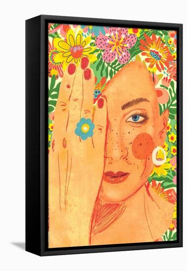 Spring Lady-Gigi Rosado-Framed Premier Image Canvas