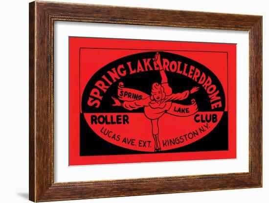 Spring Lake Rollerdome Roller Club-null-Framed Art Print