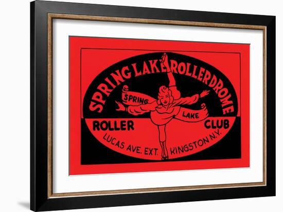 Spring Lake Rollerdome Roller Club-null-Framed Art Print