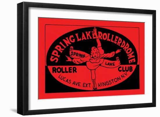 Spring Lake Rollerdome Roller Club-null-Framed Art Print