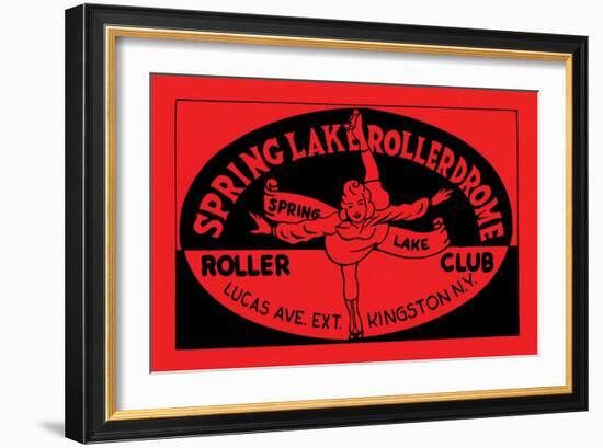 Spring Lake Rollerdome Roller Club-null-Framed Premium Giclee Print