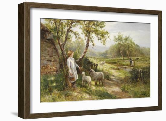 Spring Lambs-Ernest Walbourn-Framed Giclee Print