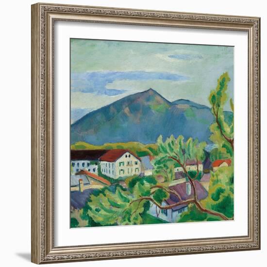 Spring Landscape in Tegernsee, 1910-August Macke-Framed Giclee Print