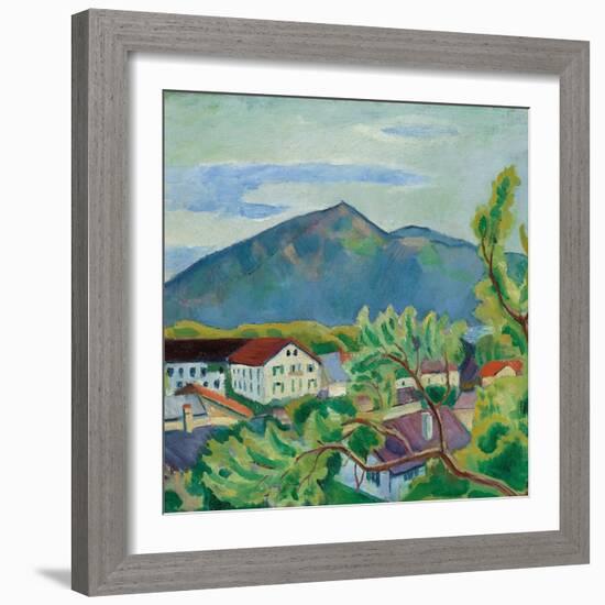 Spring Landscape in Tegernsee, 1910-August Macke-Framed Giclee Print