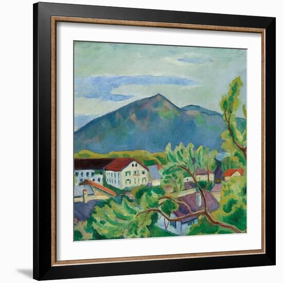 Spring Landscape in Tegernsee, 1910-August Macke-Framed Giclee Print