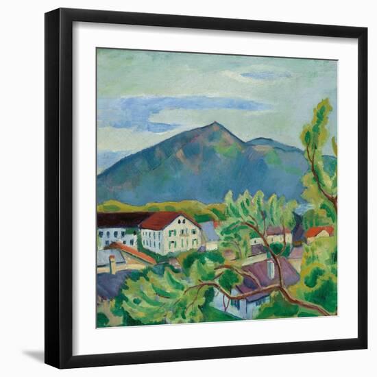 Spring Landscape in Tegernsee, 1910-August Macke-Framed Giclee Print