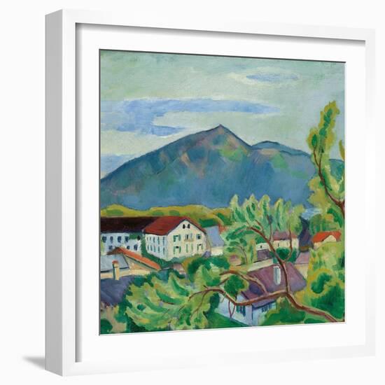 Spring Landscape in Tegernsee, 1910-August Macke-Framed Giclee Print