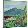 Spring Landscape in Tegernsee, 1910-August Macke-Mounted Giclee Print