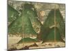 Spring Landscape with Sun, Part of a Six Panel Folding Screen-null-Mounted Giclee Print
