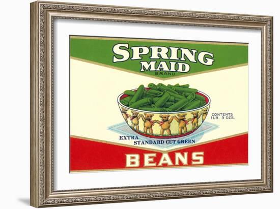 Spring Maid Green Beans-null-Framed Art Print