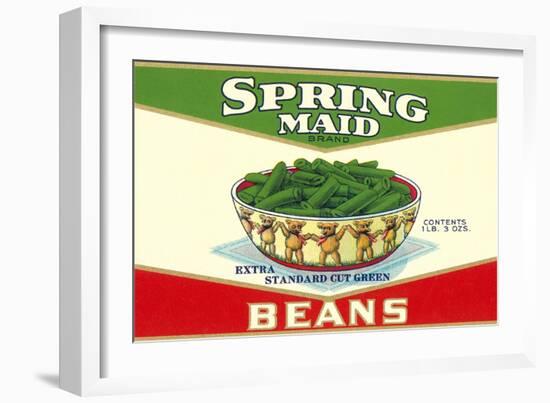 Spring Maid Green Beans-null-Framed Art Print